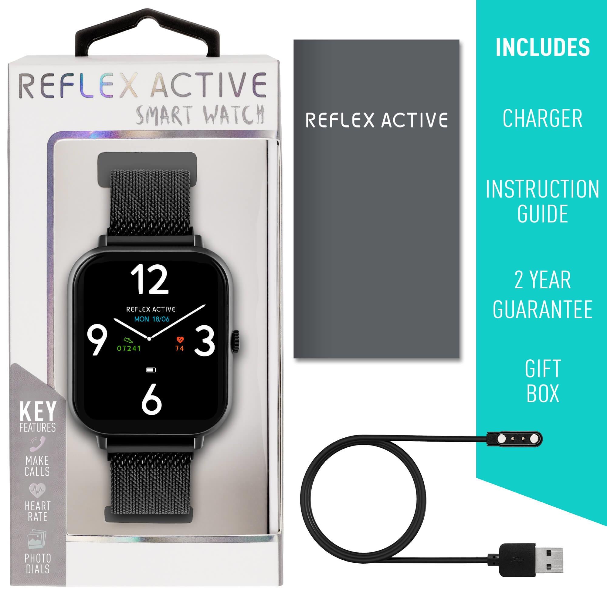 Series 23 Black Mesh Smart Calling Watch