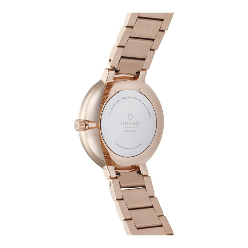 GLAD - FUSCIA Rose Gold Plated Stainless Steel Watch
