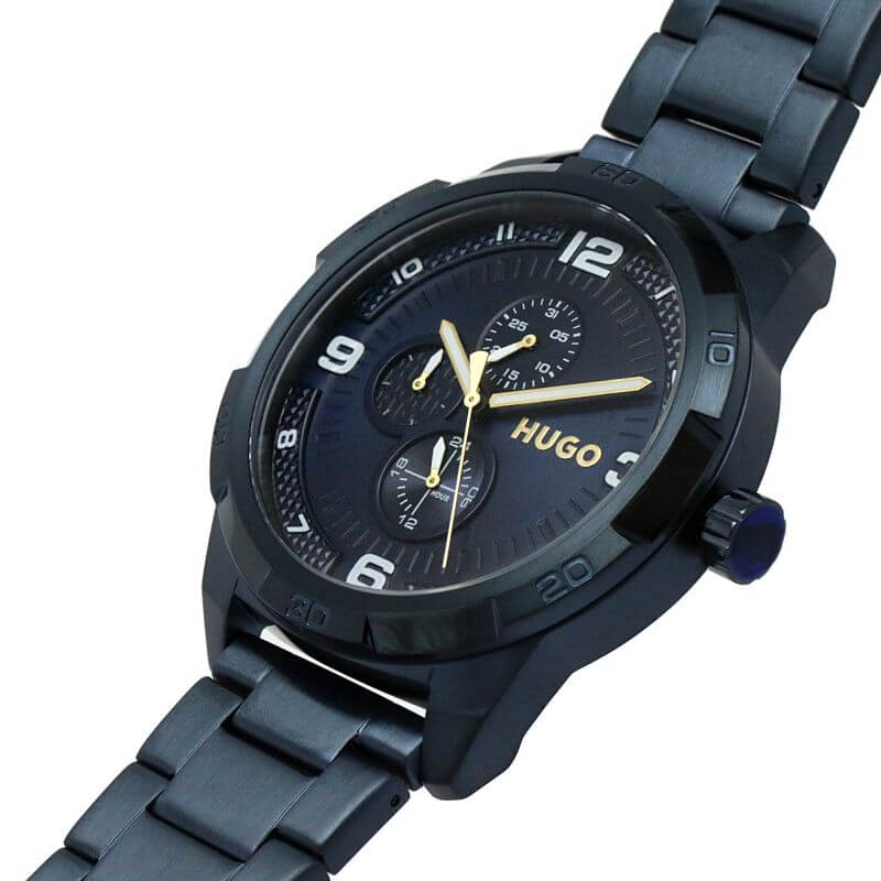 #GRIP Blue Dial  Blue IP Bracelet Strap Watch