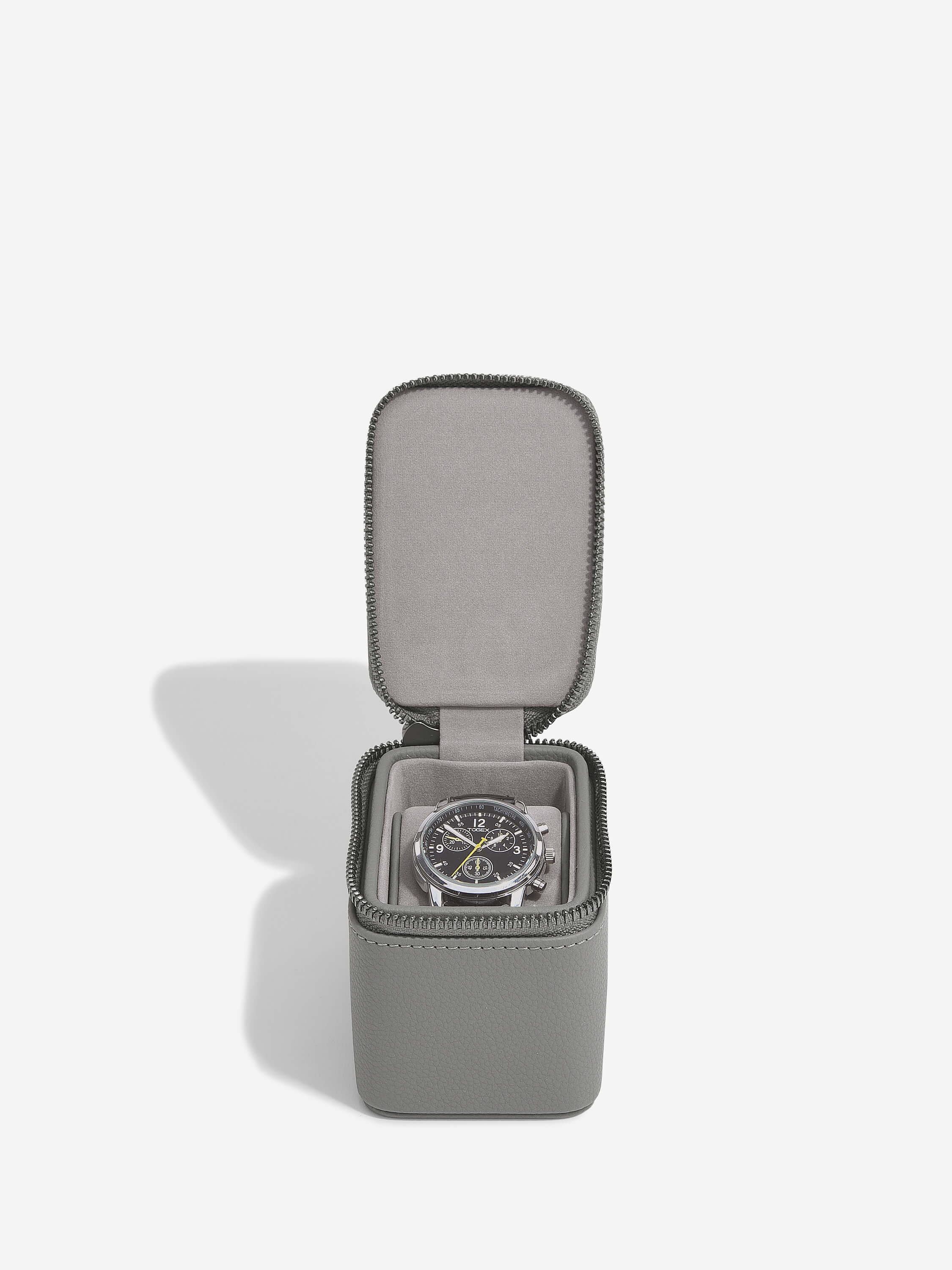 Slate Grey Single Zipped Watch Box
