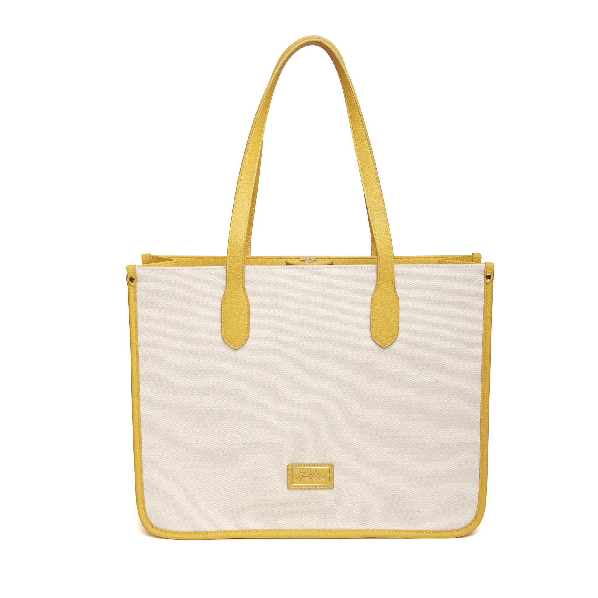 Kingston Canvas Tote In Mustard