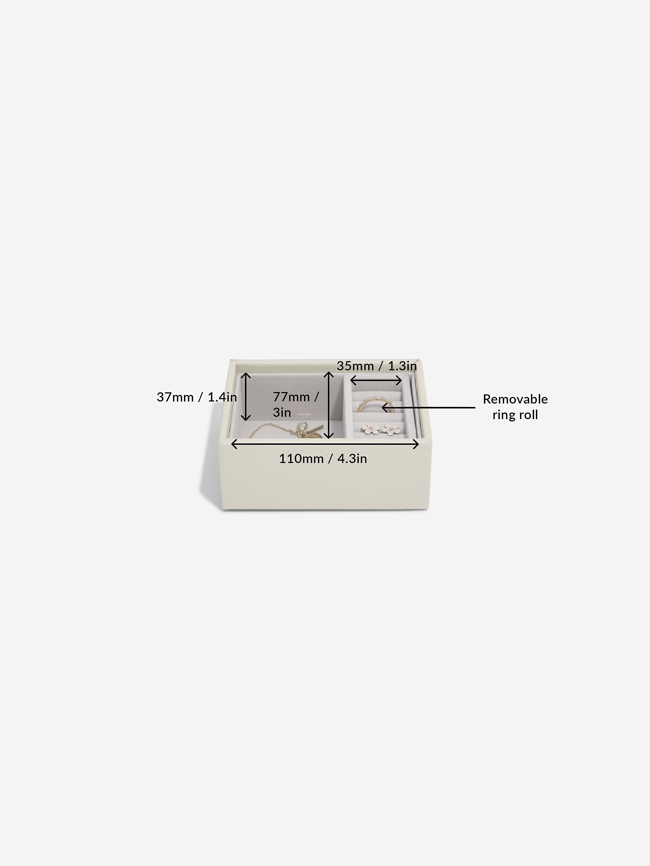 Oatmeal Set of 2 Micro Stackers