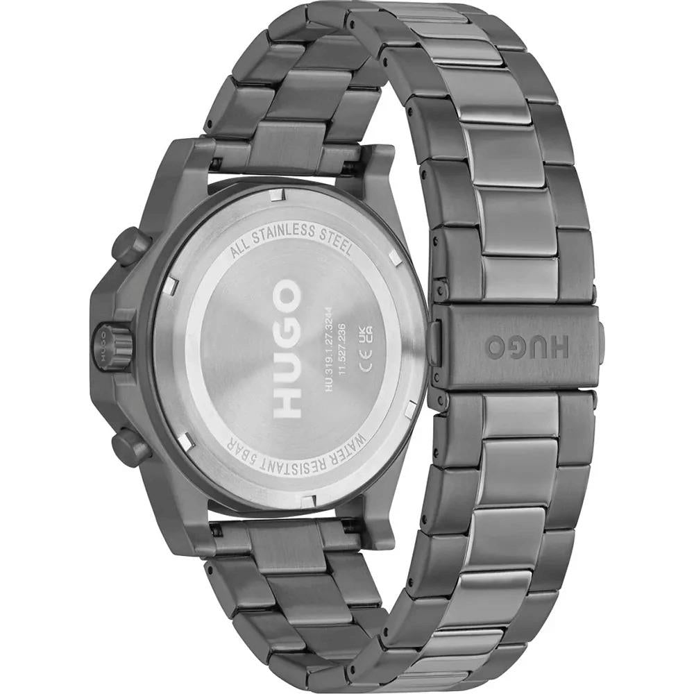 #BRAVE Blue Dial With Grey IP Bracelet Strap Mens Watch