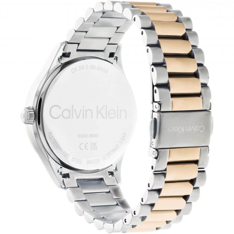 Iconic Blue CK Dial Two Tone Bracelet Unisex Watch