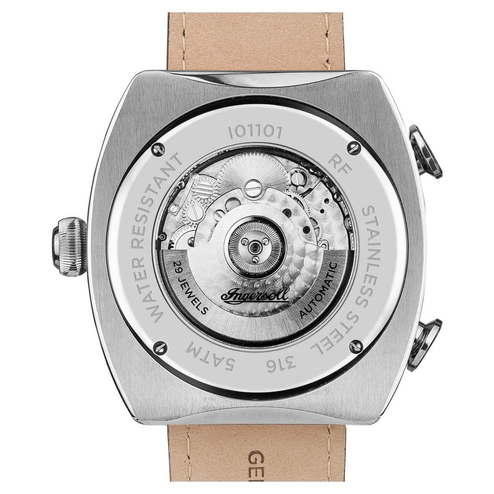 Mens The Michigan Automatic Watch with Blue Dial and Blue Leather Strap