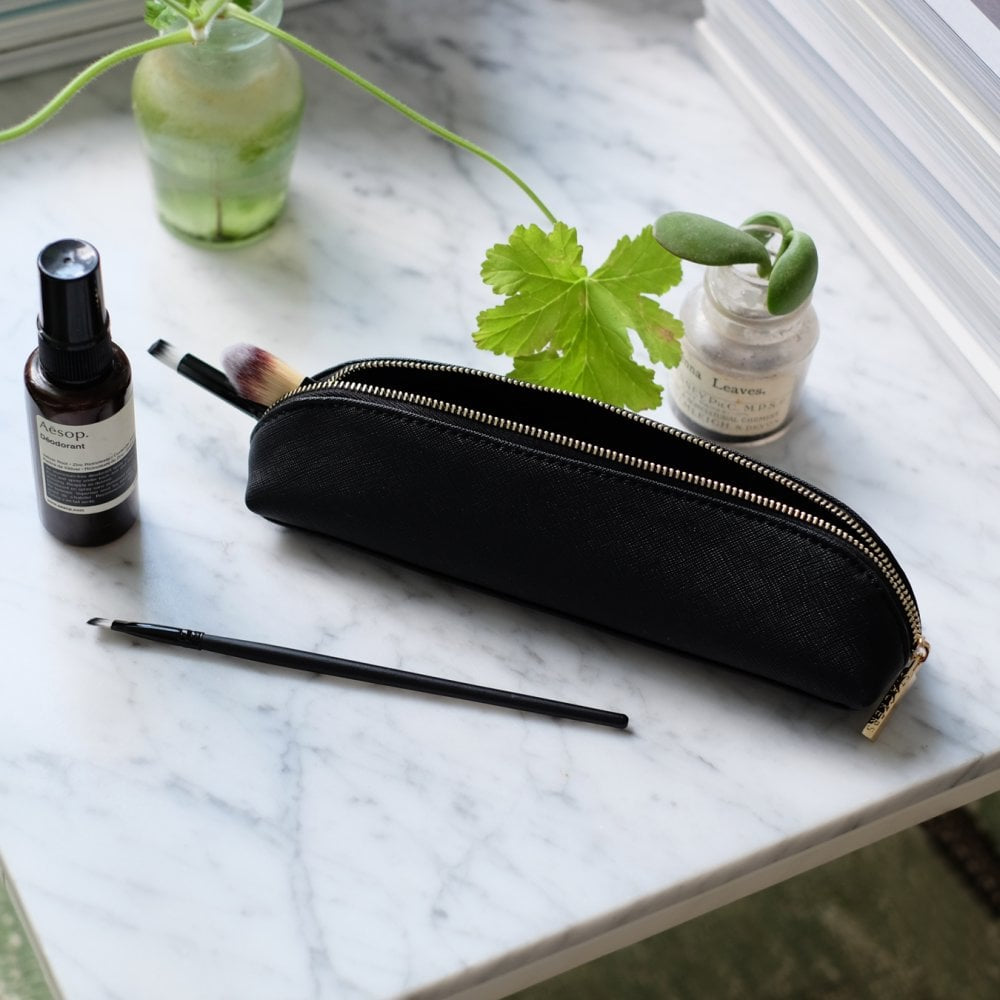 Black Makeup Brush Case