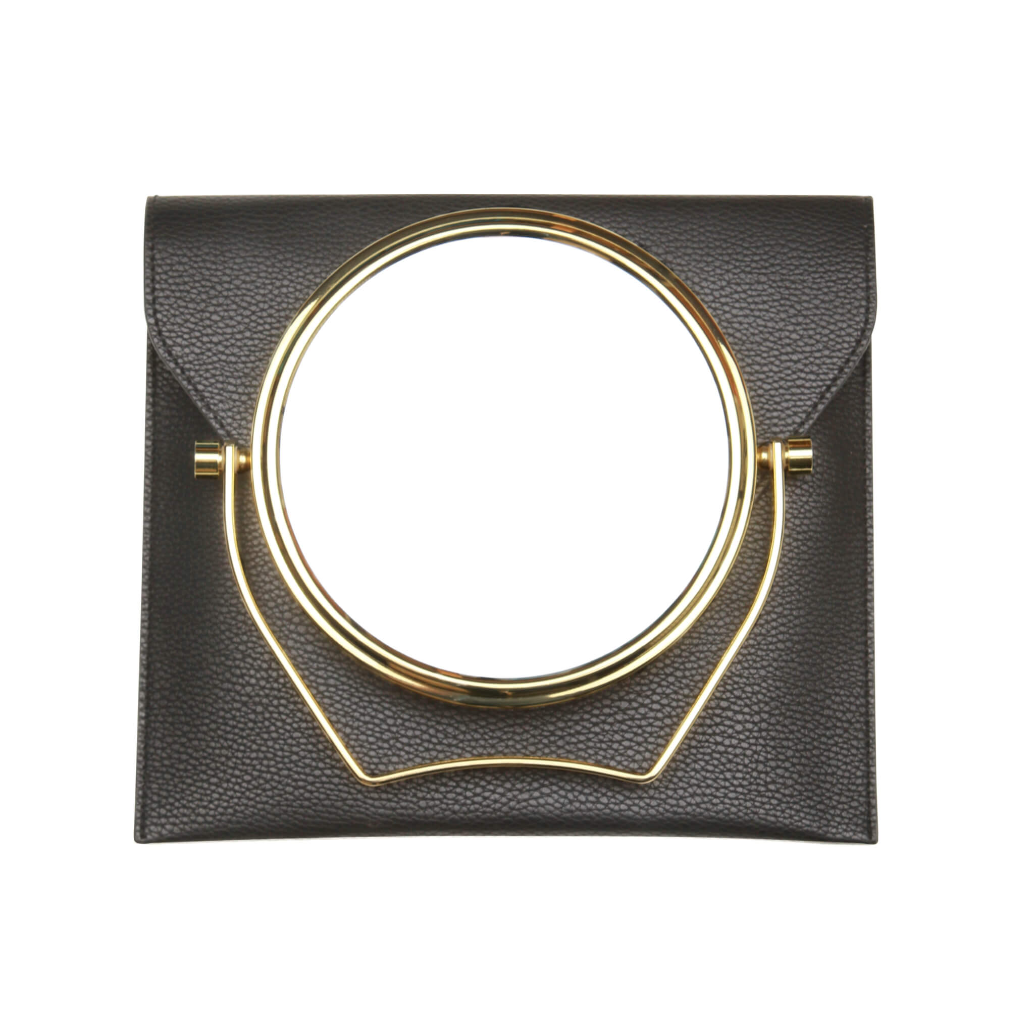 Black - Travel Mirror & Case - 7x Magnification
