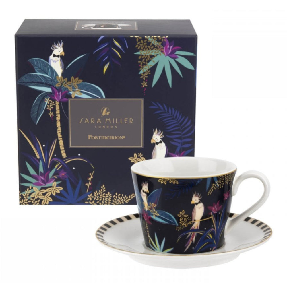 Tahiti Tea Cup & Saucer - Cockatoo