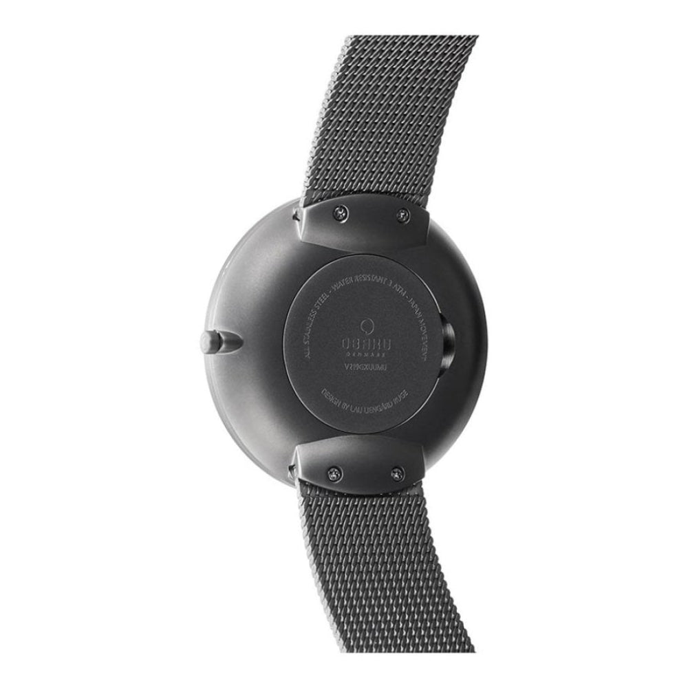 HASSEL - SMOKEY Gunmetal Mesh Bracelet & Case With Grey Dial Gents Watch
