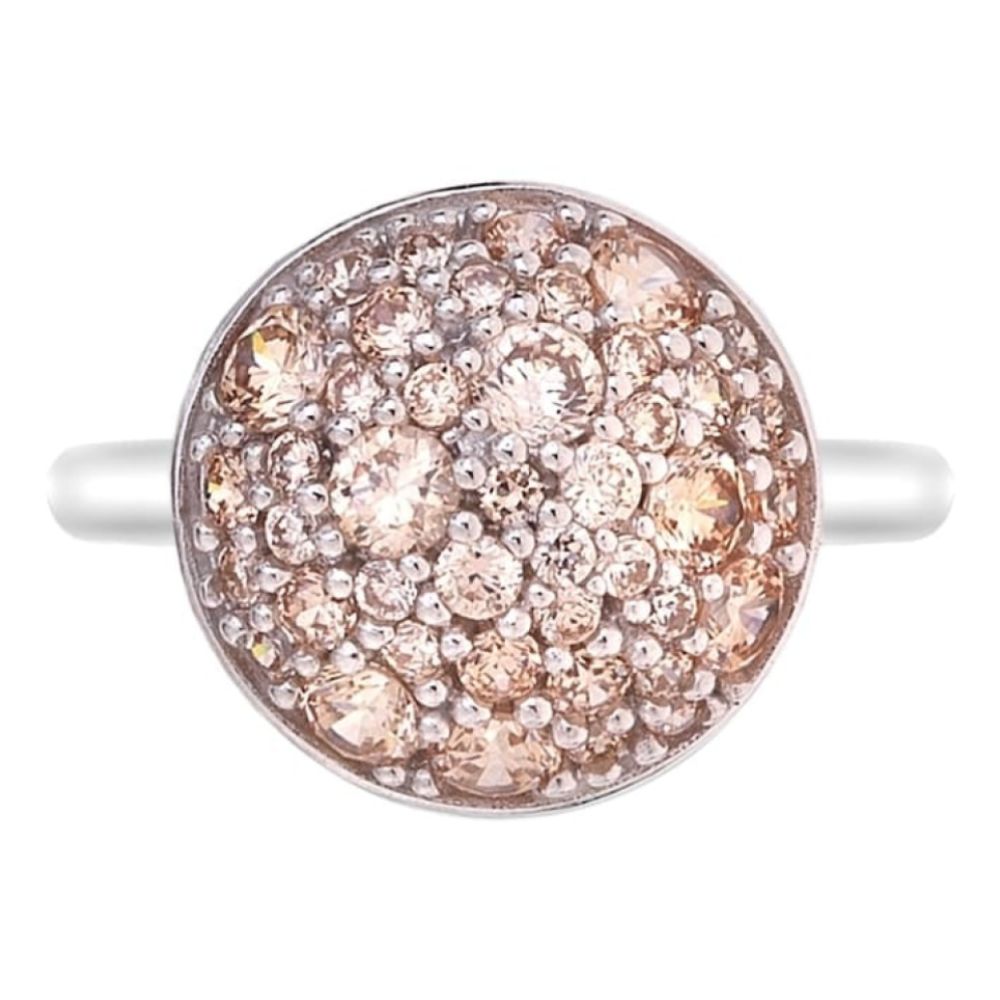 Bouquet Champagne Ring in Sterling Silver