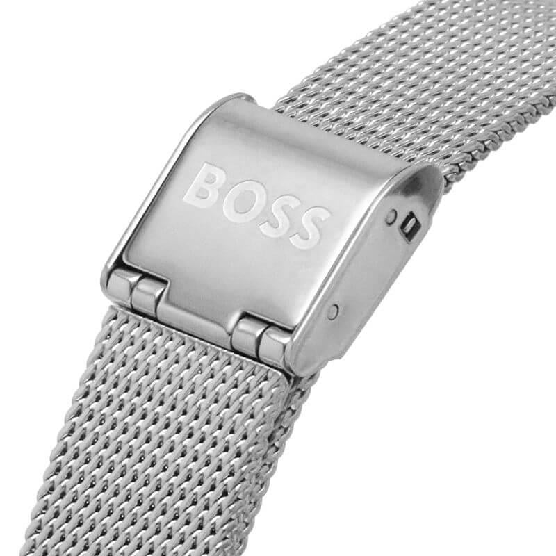Pura Silver Dial Steel Mesh Bracelet Ladies Watch