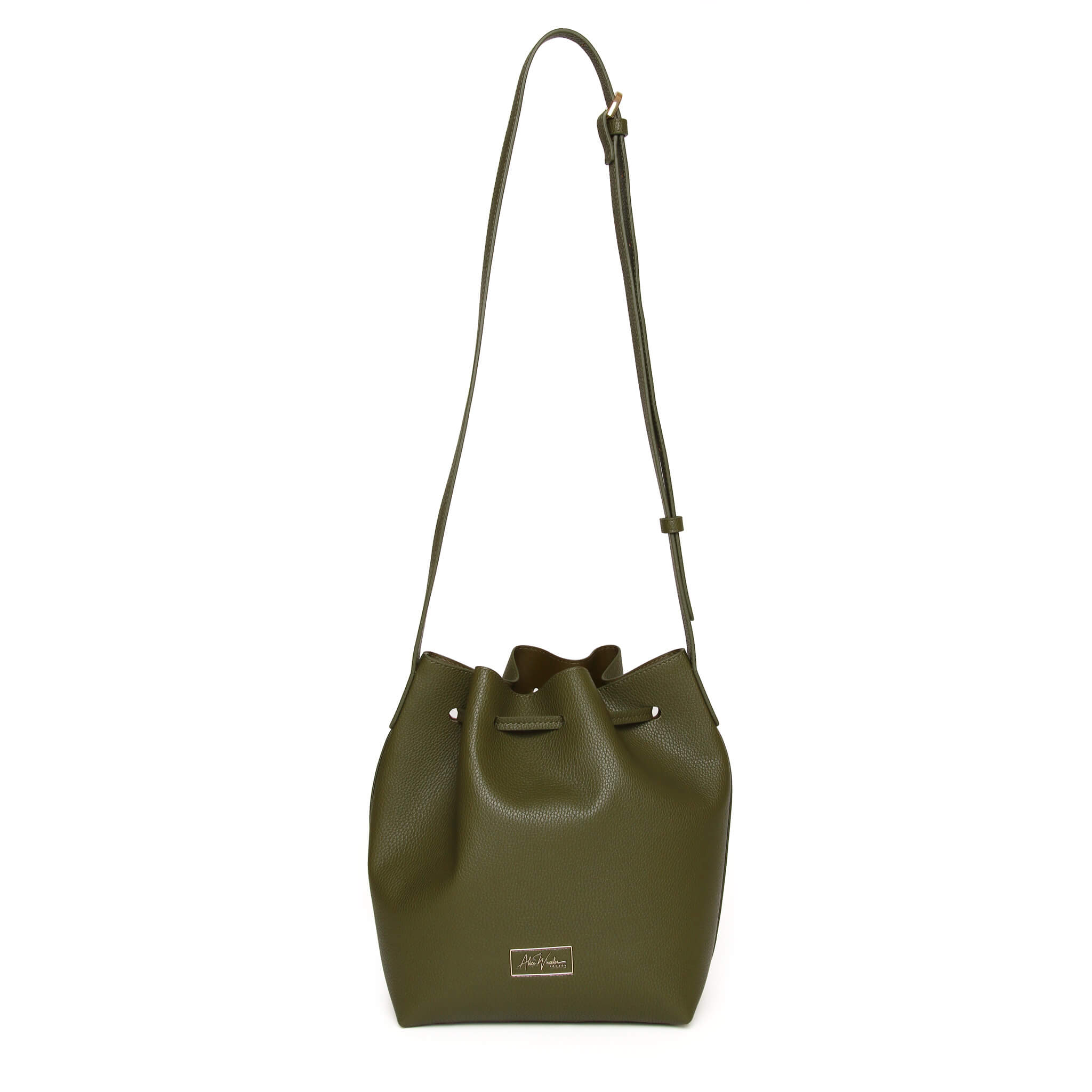 Bucket Cross Body Bag In Olive