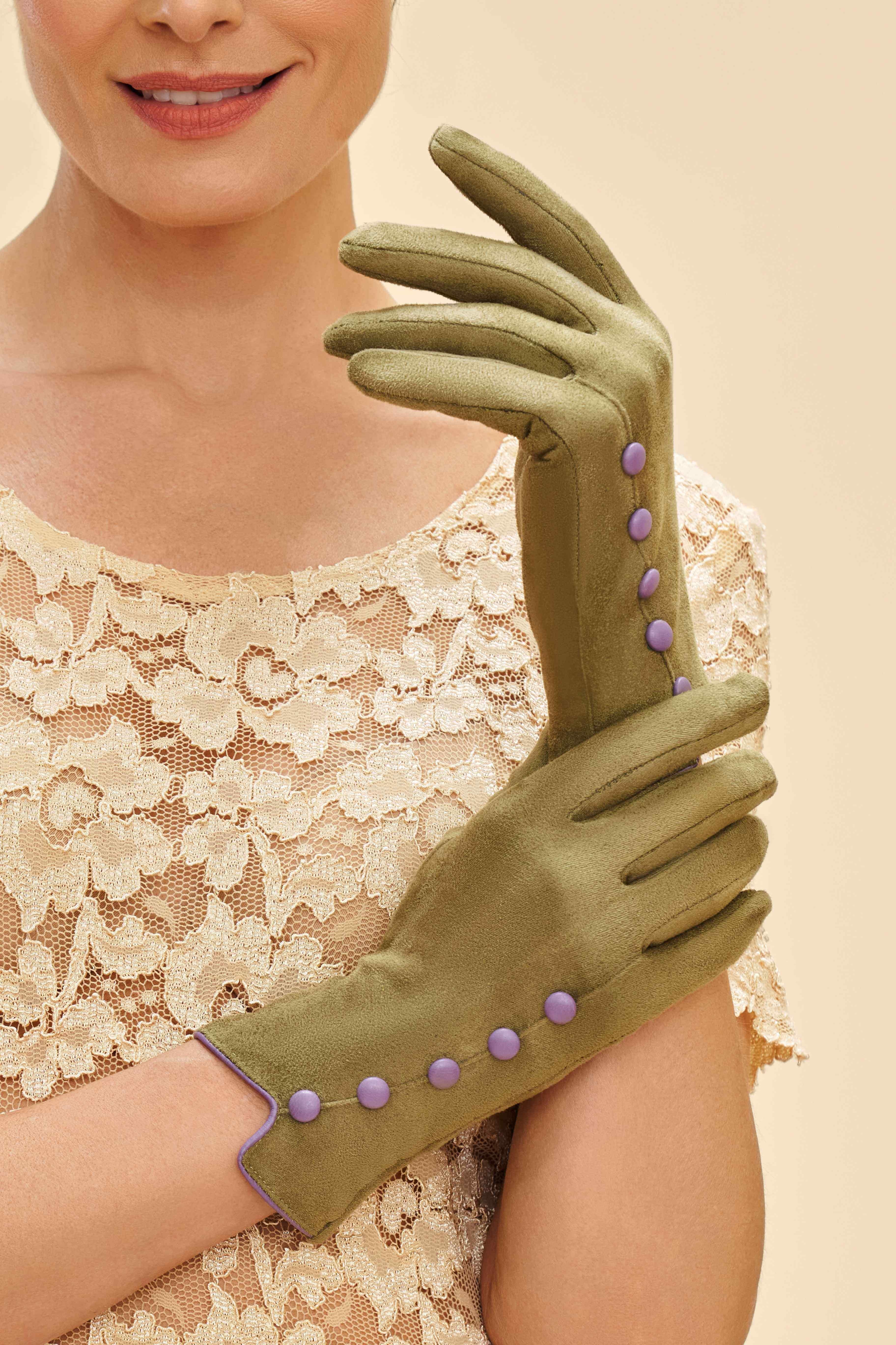 Beatrice Gloves - Sage