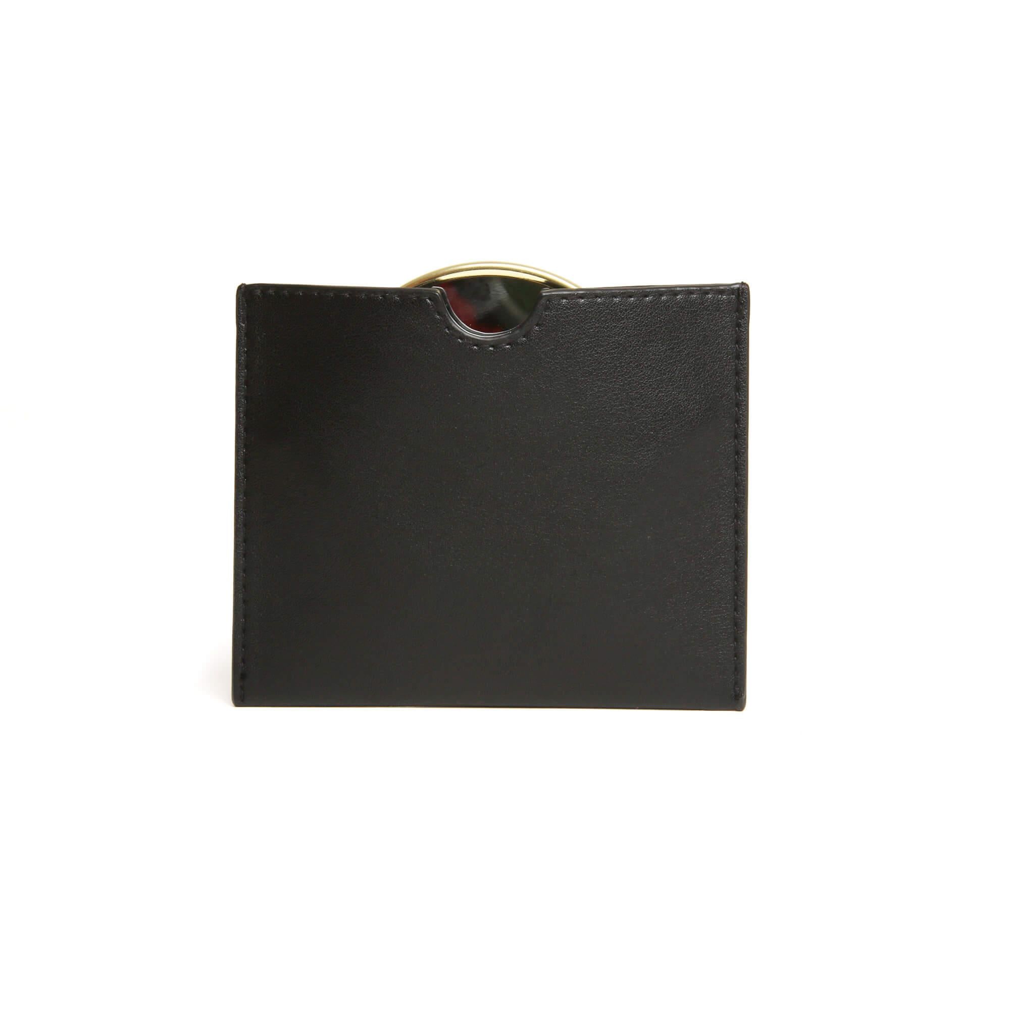 Mirror & Pouch In Black
