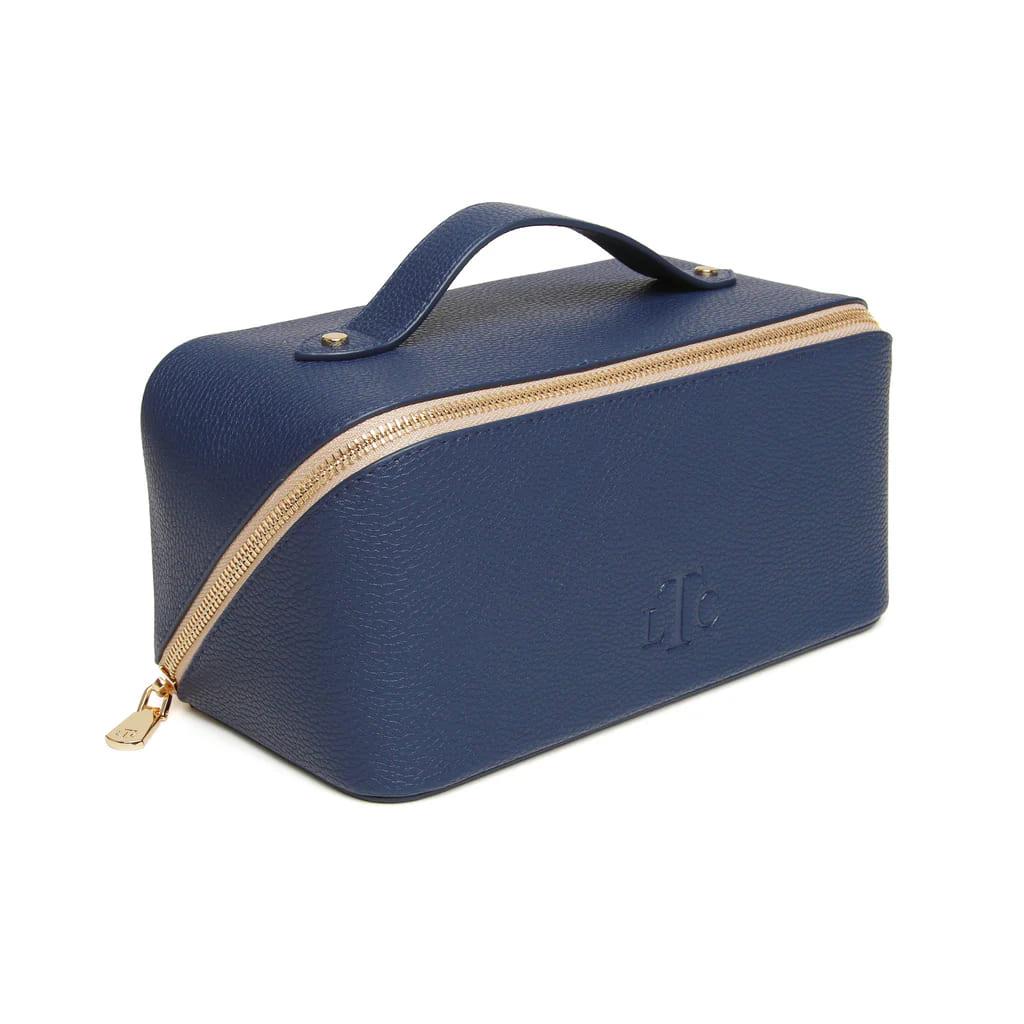 The London Train Case Co.- Navy & Stone Train Case