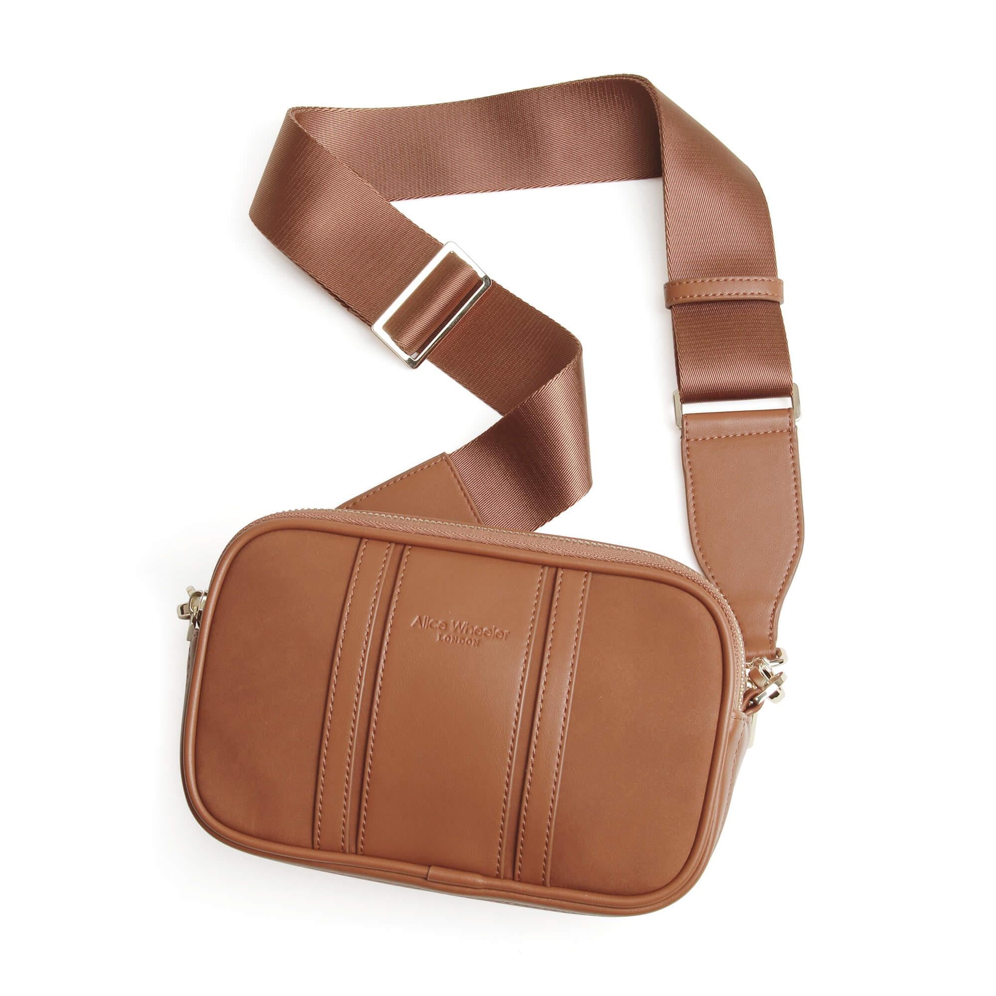 Madrid Cross Body Bag In Tan