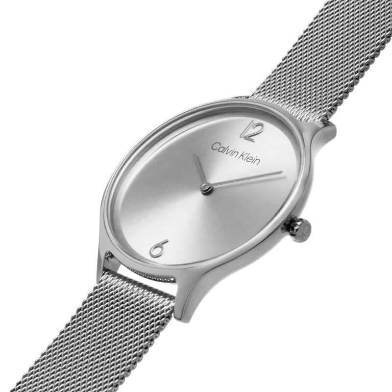 2H Silver Dial Stainless Steel Mesh Bracelet Watch