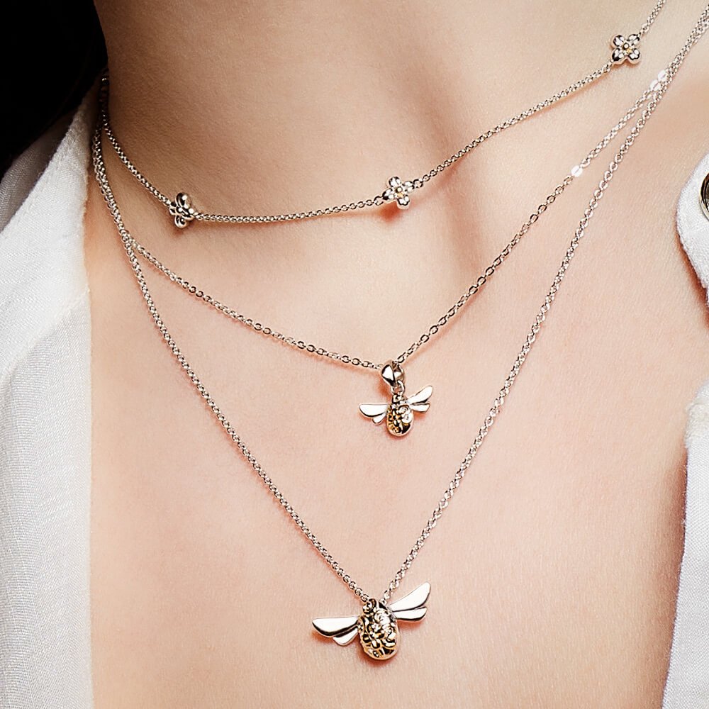 Blossom Flyte Honey Bee Midi Necklace