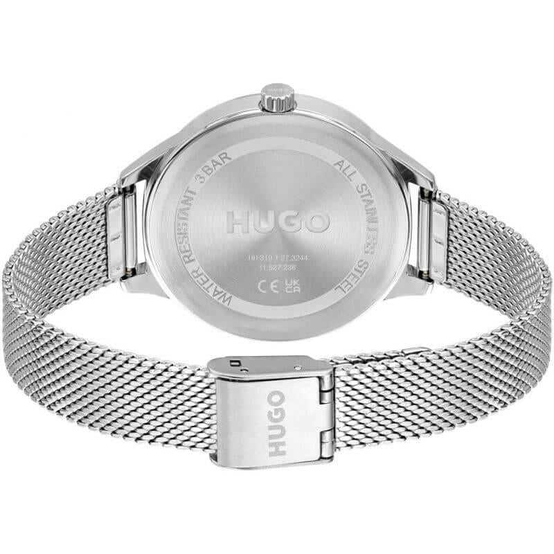FLASH Pink Dial & Steel Mesh Strap Ladies Watch
