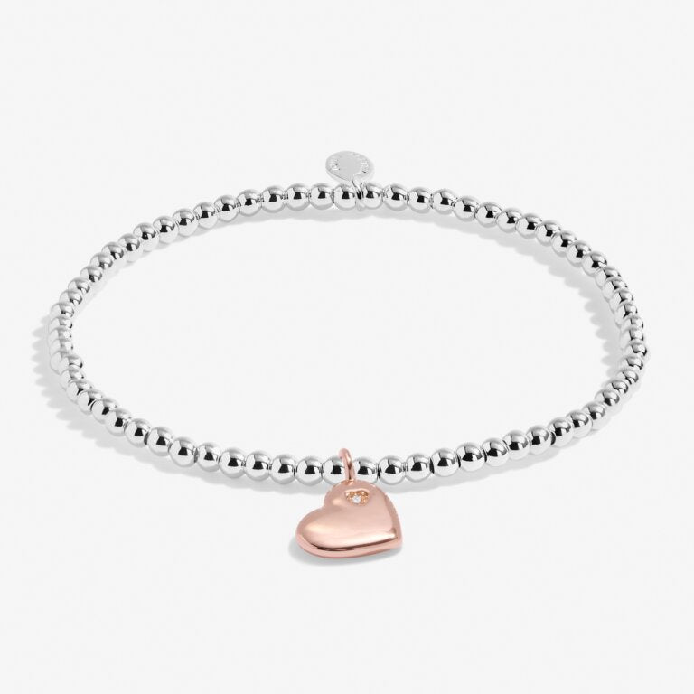 Kid's A Little 'Love You With All My Heart' Silver & RG Plated Bracelet
