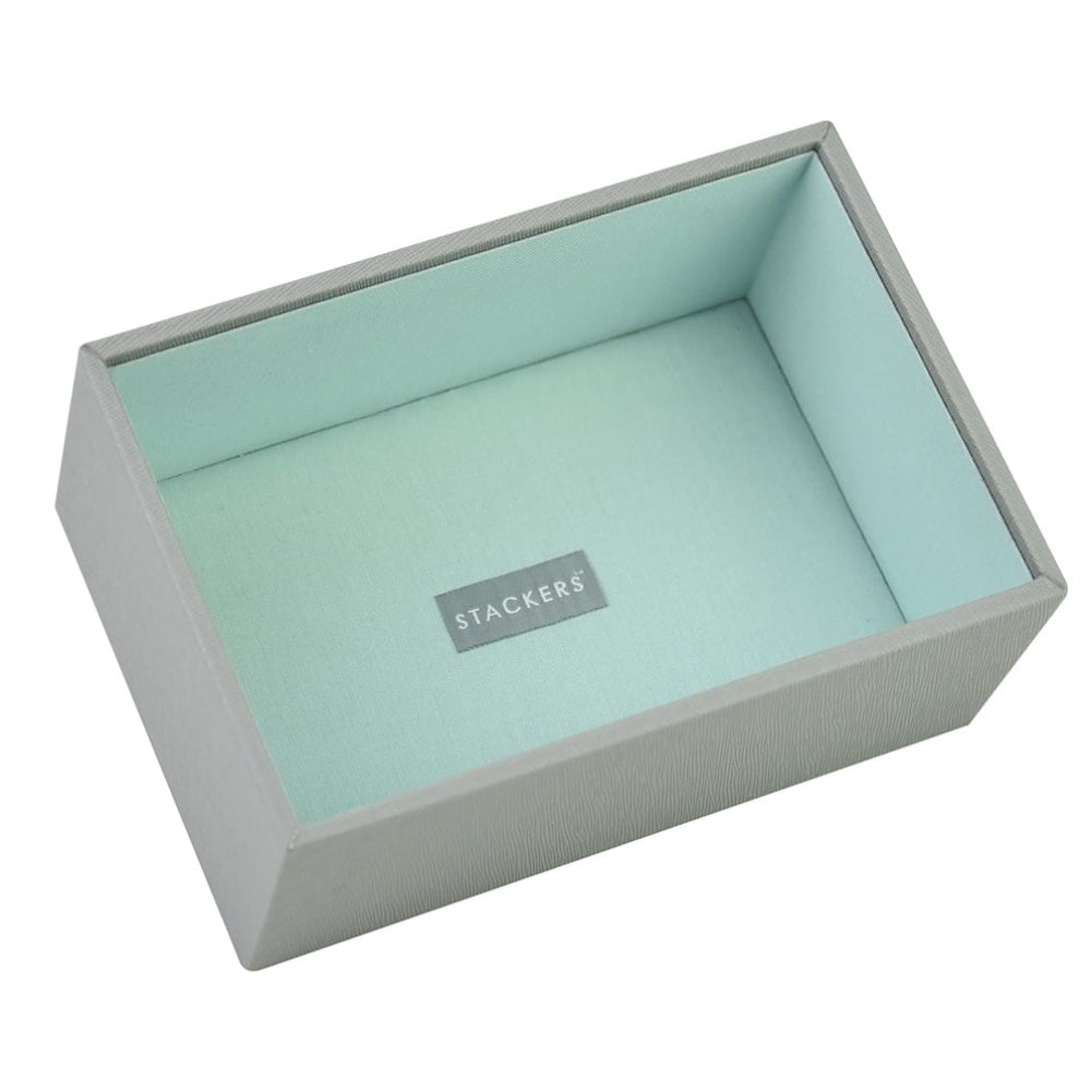 Dove Grey & Mint Set Of 2 Mini Stackers