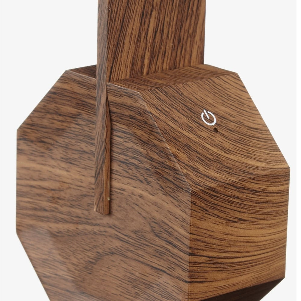 Octagon One Desk Lamp - Walnut