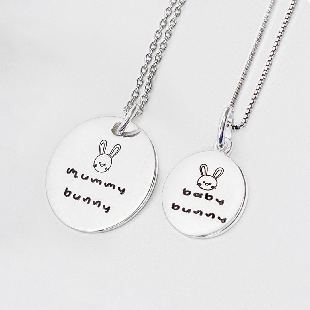 Large 18mm Disc Pendant Necklace