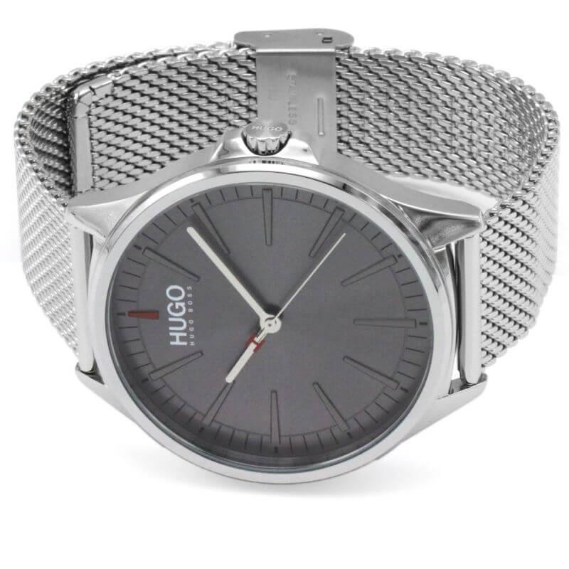 SMASH Grey Dial Stainless Steel Mesh Strap Gents Watch