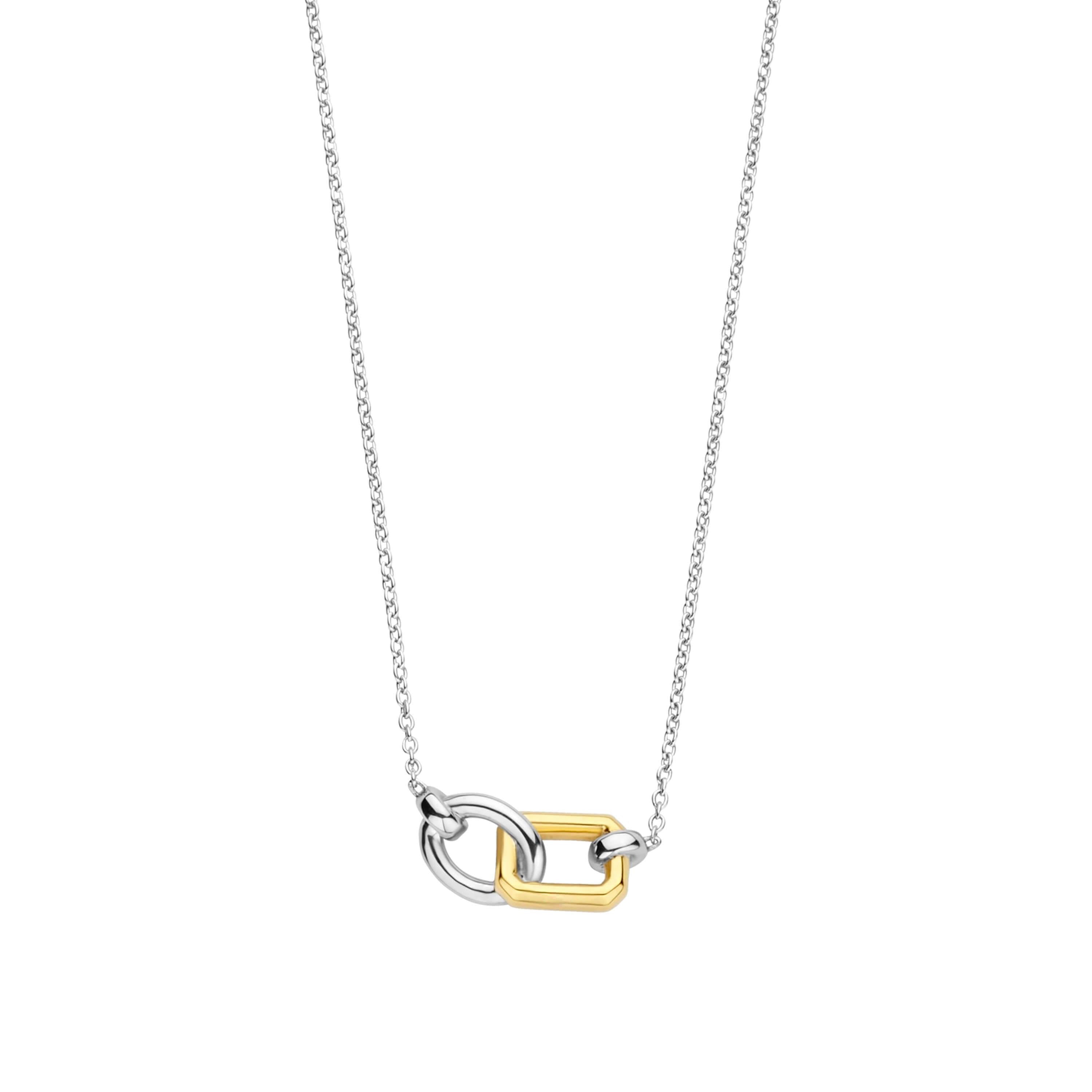 Statement Gold & Silver Chain Necklace