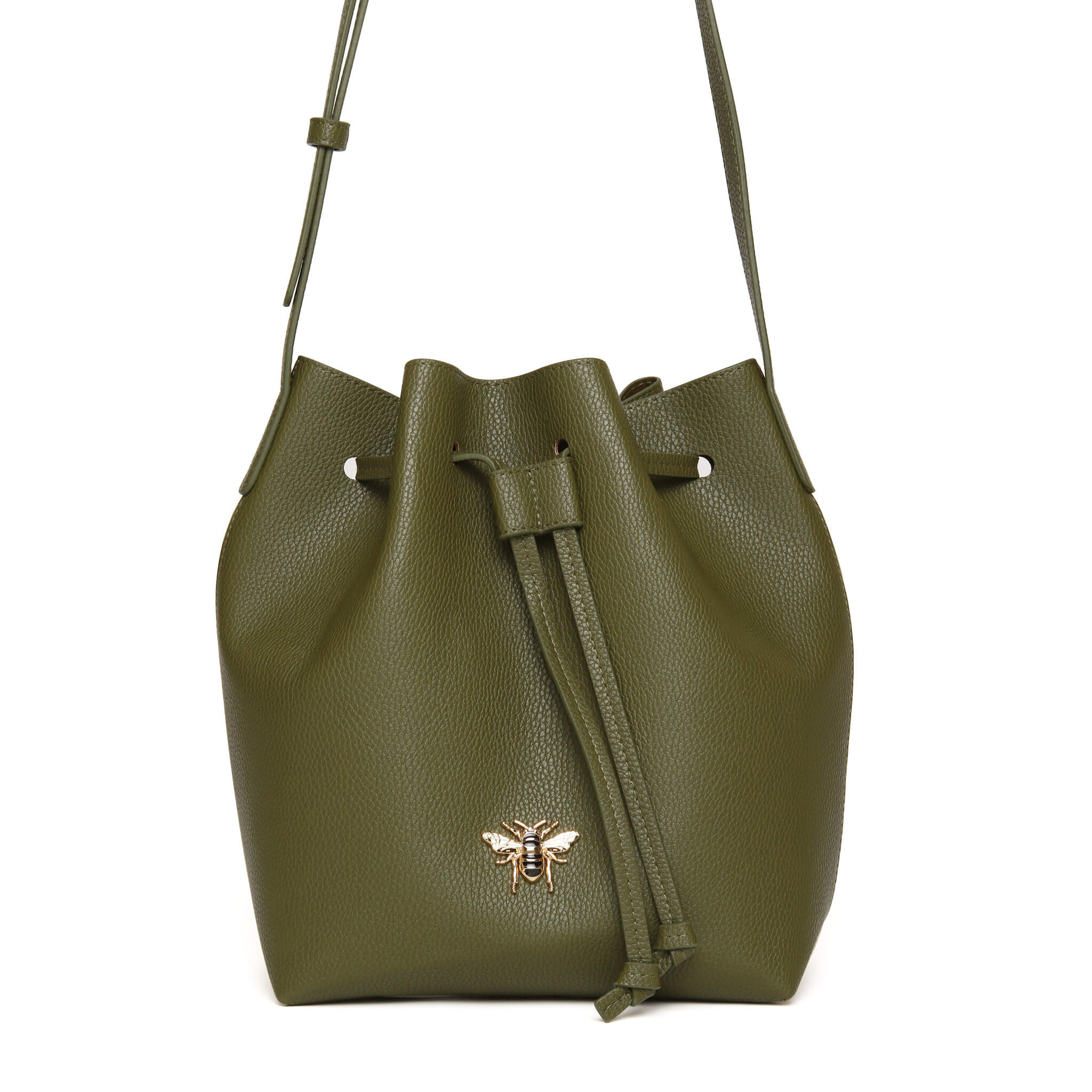 Bucket Cross Body Bag In Olive