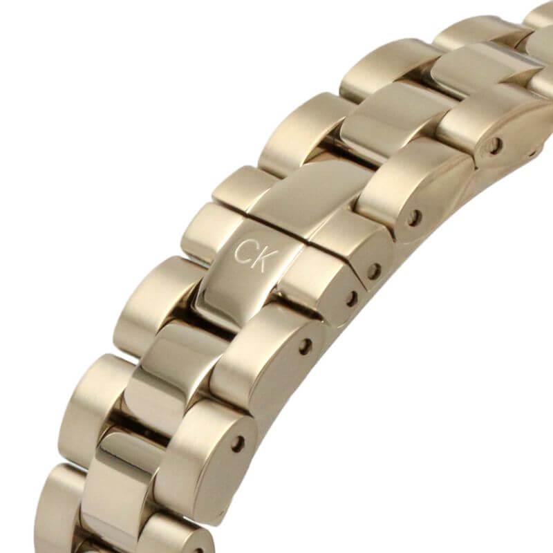 Linked Rose Gold Sunray Dial Rose Gold Plated Bracelet Strap Ladies Watch