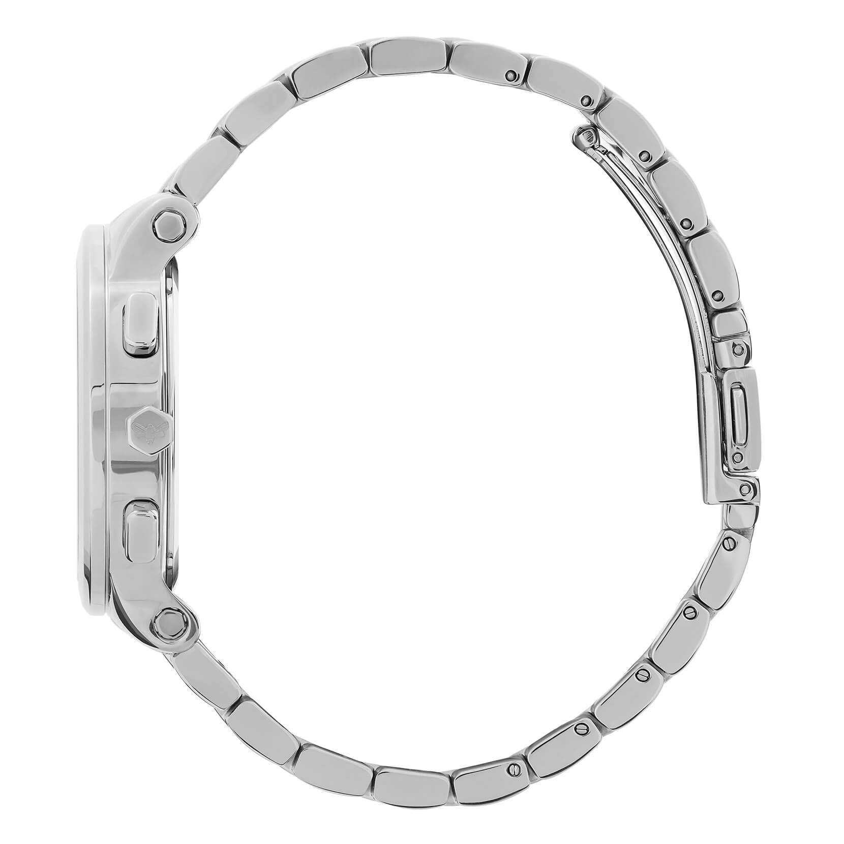 Sports Luxe Multi-Function Blue & Silver Bracelet Watch
