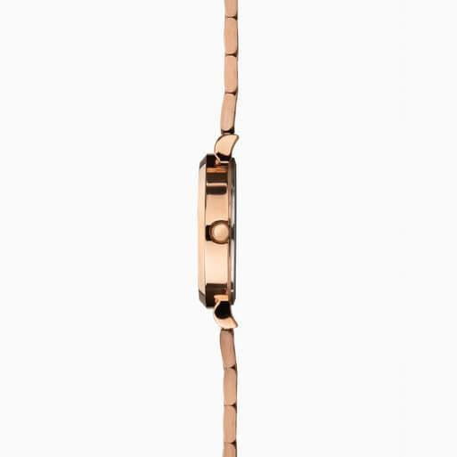 Rose Gold Case With Grey Dial & Rose Gold Tone Bracelet Ladies Classic Watch