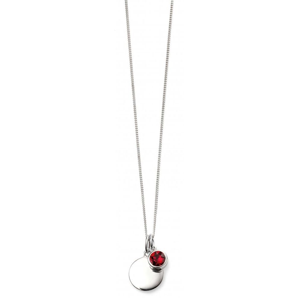 July Birth Stone Sterling Silver Pendant