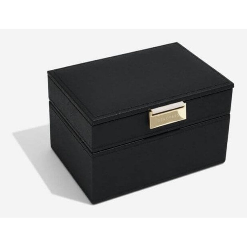 Black & Grey Mini Set Of 2 Stacker
