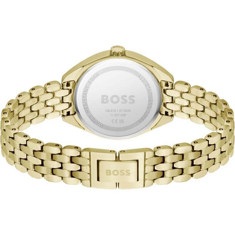 Mae Gold Plated Link Bracelet Ladies Watch