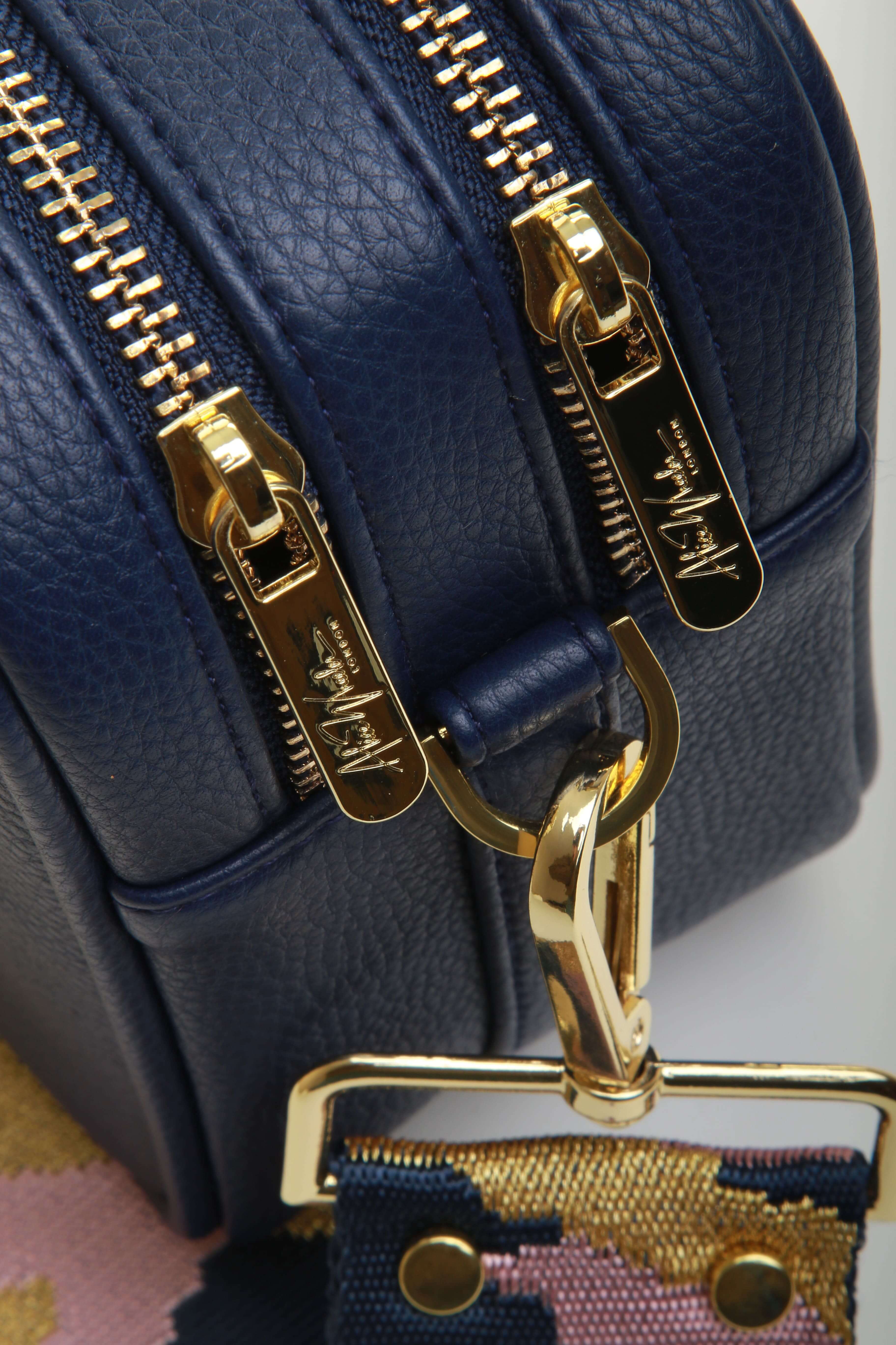 Soho Double Zipped CCBB In Navy