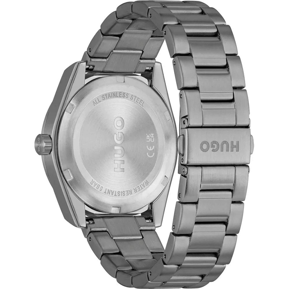 #BRIGHT Grey Dial With Grey IP Bracelet Mens Watch