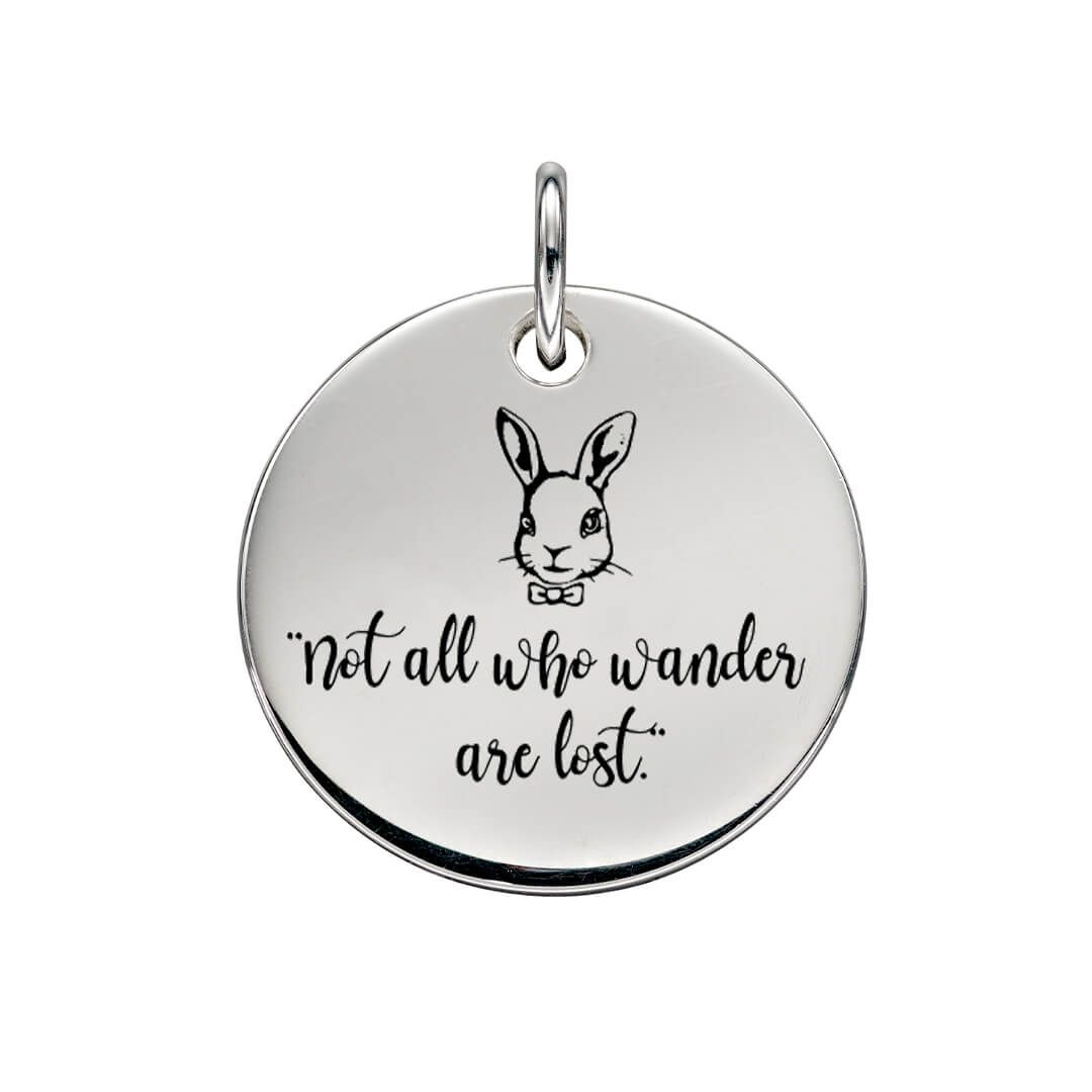 Large 18mm Disc Pendant Necklace