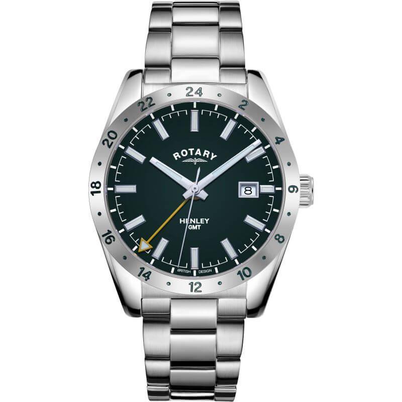 Henley GMT Swiss Movement Green Dial Gents Watch
