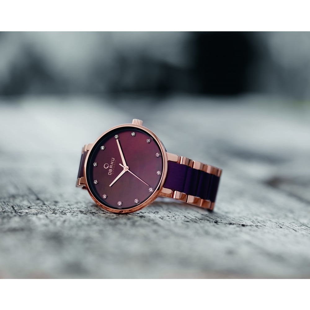GLAD - NUT Rose Gold Plated Stainless Steel Watch