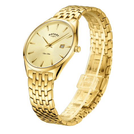 Gents Bracelet Watch Gold Plate