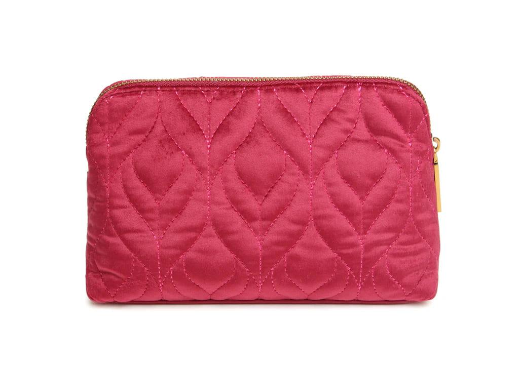 Velvet Make Up Bag- Fig