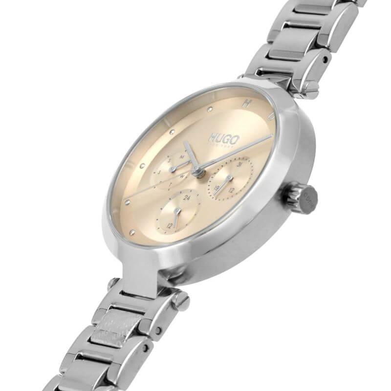 HOPE Gold Dial & Silver Bracelet Strap Womens Watch