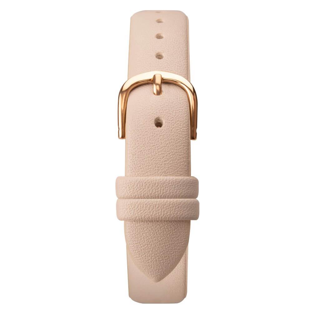 Rose Gold Case With Grey Dial & PU Strap Ladies Classic Watch