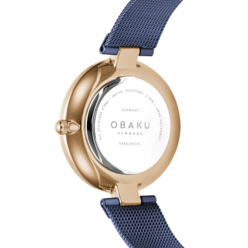 Diamant Blue IP Ladies Watch