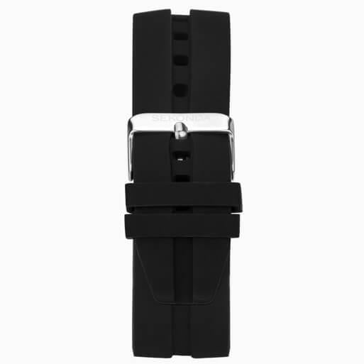 Balearic Black Dial With Alloy Case & Black Rubber Strap Men's Watch