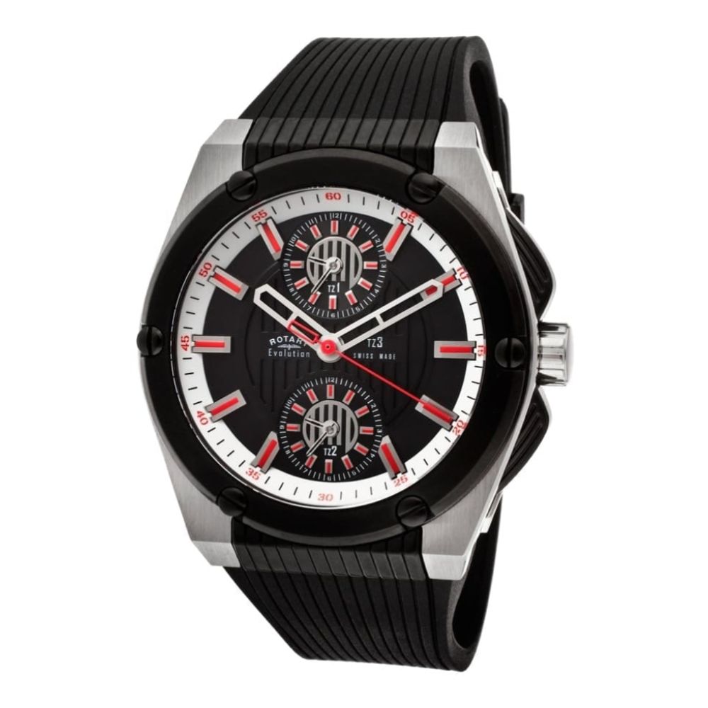 Mens Chrome Evolution Triple Time Zone