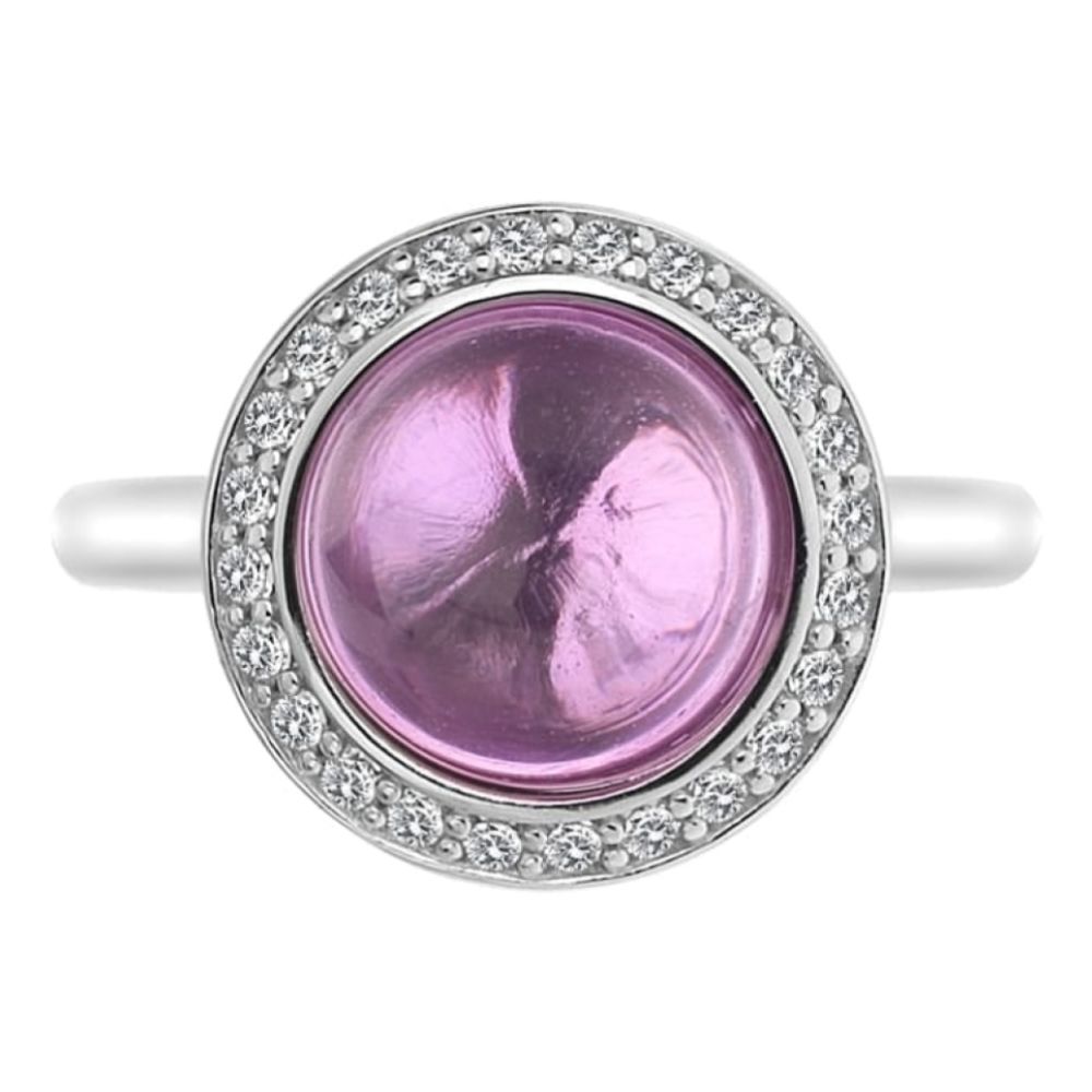 Laghetto Pink Sterling Silver Ring