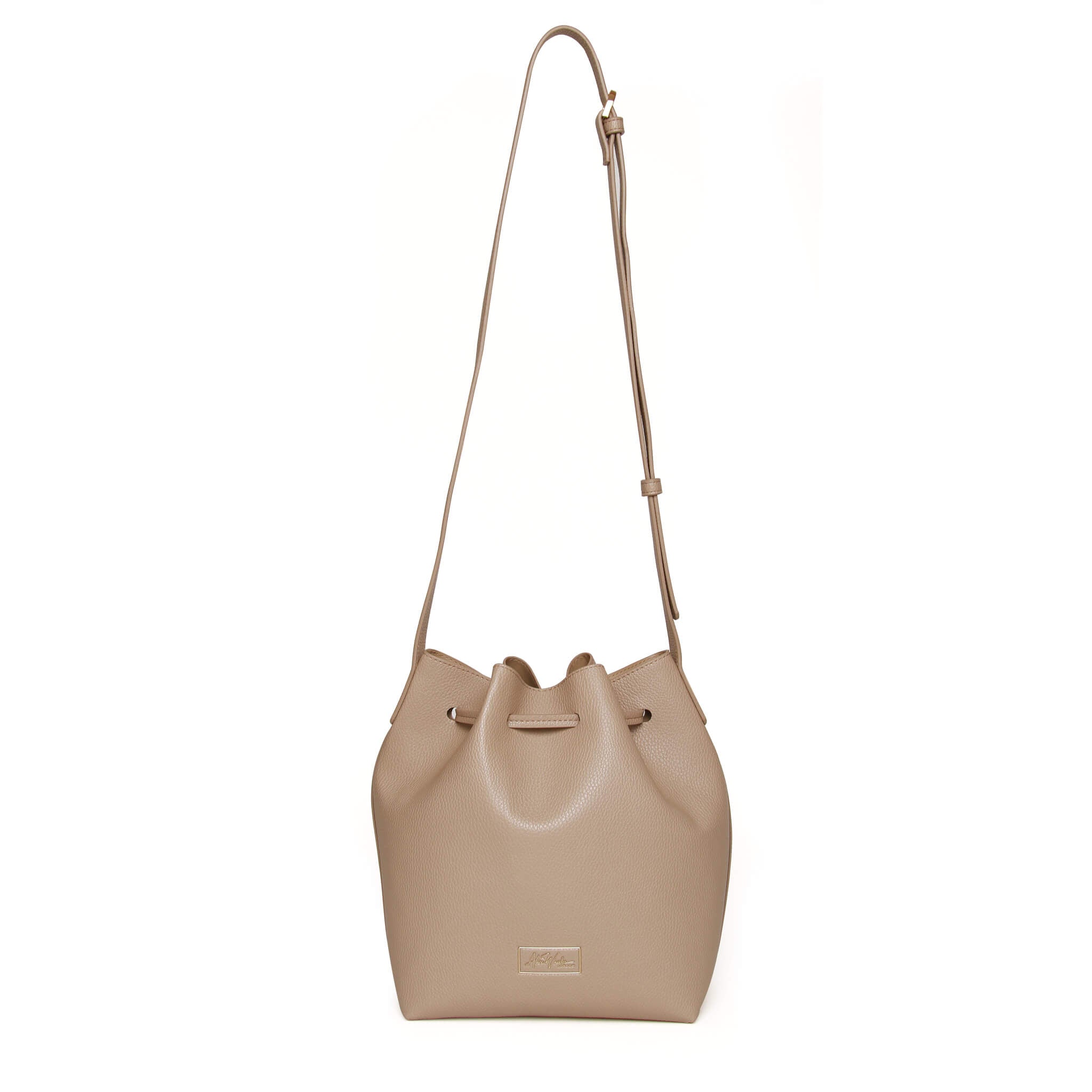 Bucket Cross Body Bag In Stone